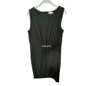 Calvin Klein Sleeveless Black Dress Size 12 EUC